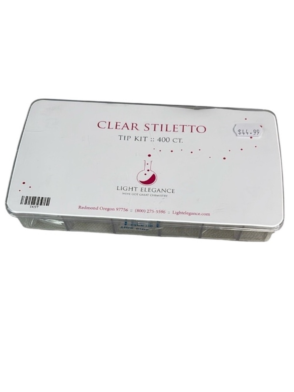 LIGHT Elegance Professional Clear Stiletto Nail Tip Kit